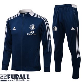 Sweatjacke Feyenoord Rotterdam Navy blau Herren 21 22 JK146