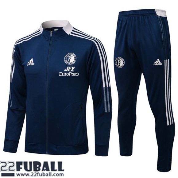 Sweatjacke Feyenoord Rotterdam Navy blau Herren 21 22 JK146