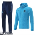 Sweatjacke Kapuzen Olympique Marseille Blau Herren 21 22 JK192