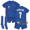 22Fuball: England Auswärtstrikot Kinder (Sterling #7) Em 2020 2021