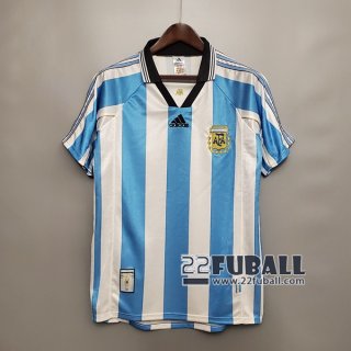22Fuball: Argentinien Retro Heimtrikot Herren 1998