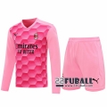 22Fuball: AC Mailand Langarm Torwarttrikot Herren Pink 2020-2021