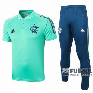 22Fuball: Flamengo Poloshirt Grün 2020 2021 P52