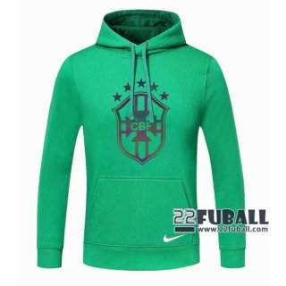 22Fuball: Brasilien Sweatshirt Kapuzenpullover Grün 2020 2021 S22