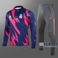 22Fuball: Real Madrid Trainingsanzug Rot Blau 2020 2021 T86