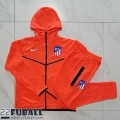 Sweatjacke - Kapuzen Atletico Madrid orange Herren 22 23 JK423