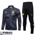 Sweatjacke Dortmund schwarzgrau Herren 22 23 JK650