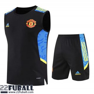 Ohne Ärmel Manchester United Schwarz Herren 22 23 PL495