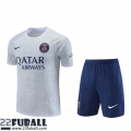 Trainingsanzug T Shirt PSG grau Herren 22 23 TG664