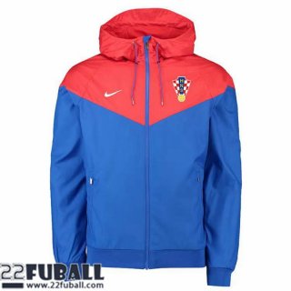 Sweatjacke Kapuzen Kroatien blau Herren 22 23 WK197