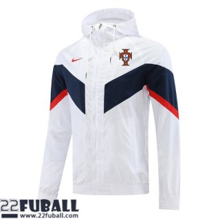 Sweatjacke Kapuzen Portugal Weiss Herren 22 23 WK212