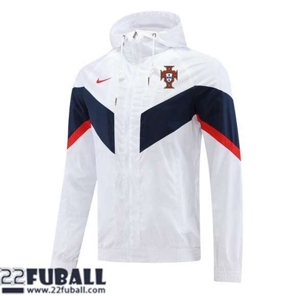 Sweatjacke Kapuzen Portugal Weiss Herren 22 23 WK212