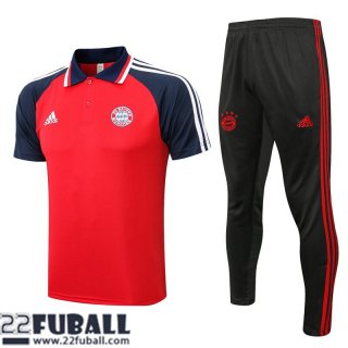 Poloshirts Bayern Munchen rot Herren 21 22 PL275