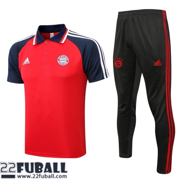 Poloshirts Bayern Munchen rot Herren 21 22 PL275