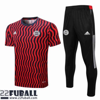 T-Shirt Bayern Munchen rot schwarz Herren 22 23 PL411