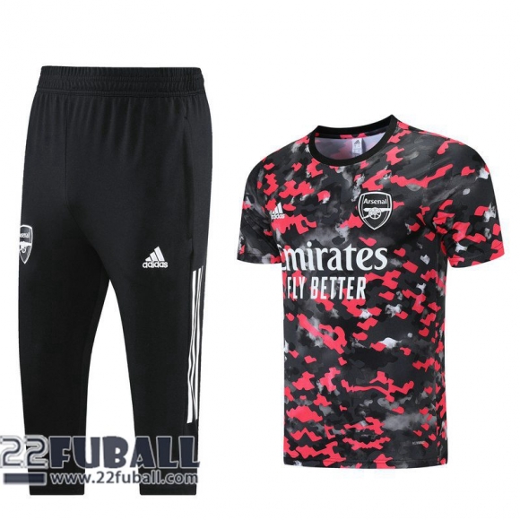 T-shirt Arsenal schwarz rot 2021 2022 PL79