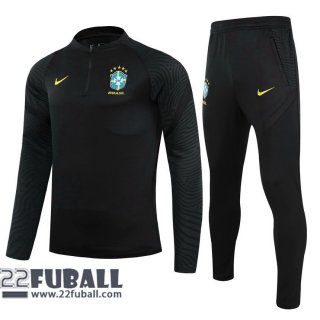 Trainingsanzug Brasilien schwarz 2021 2022 TG04