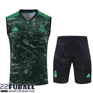 Trainingsanzug Ohne Ärmel Real Madrid Grün Herren 23 24 TG780