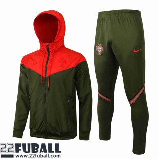 Windjacke Portugal Grün Rot Herren 21 22 WK21